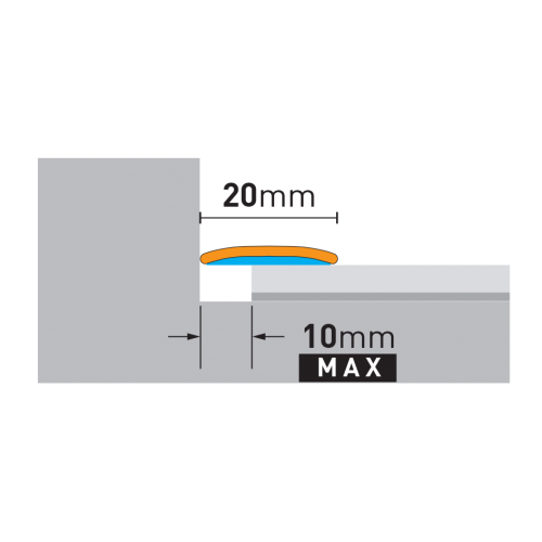 Profil dylatacyjny PRO20 Arbiton srebrny 1,86 m
